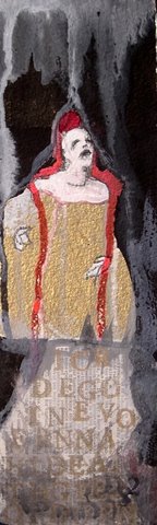 tiny gold butoh man scream.JPG